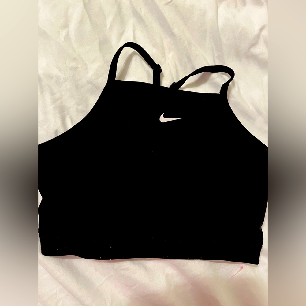 Nike sports bra. M. Black. Some piling but good condition. Lot of life left.